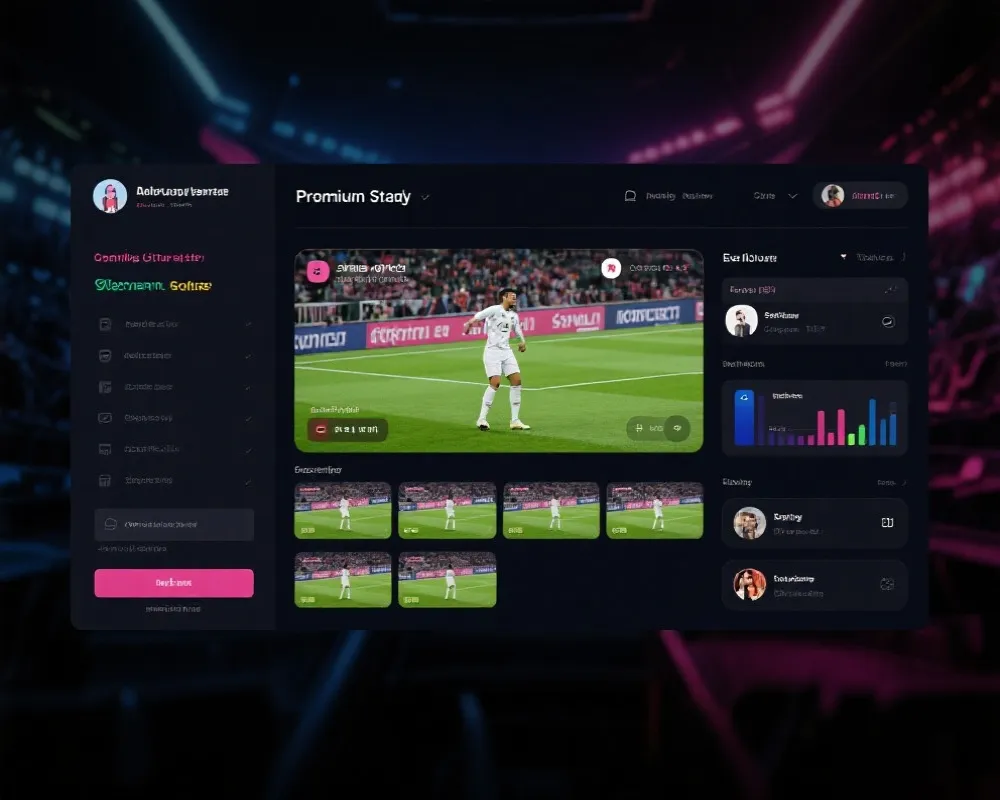 赛事直播控制台示意图